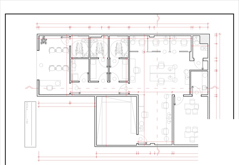 Planta do laboratório — prancha 1